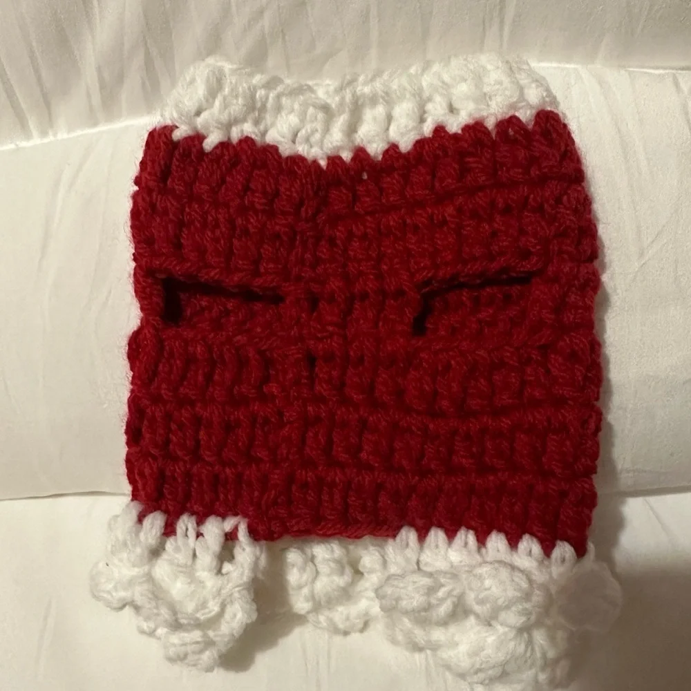 Hand crafted crochet pets dress XXS